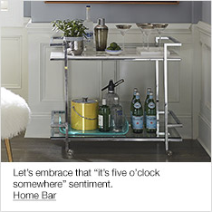 Let's embrace that "it's five o'clock somewhere" sentiment, Home Bar