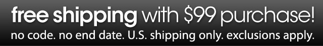 free shipping with $99 purchase!