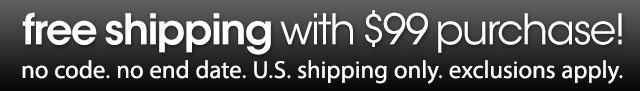 free shipping with $99 purchase