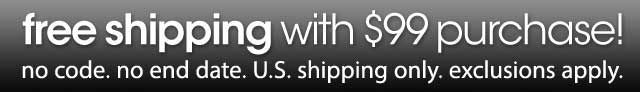 free shipping with $99 purchase