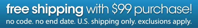free shipping with $99 purchase