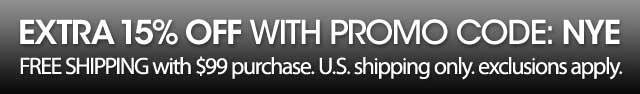 EXTRA 15% OFF WITH PROMO CODE: NYE
