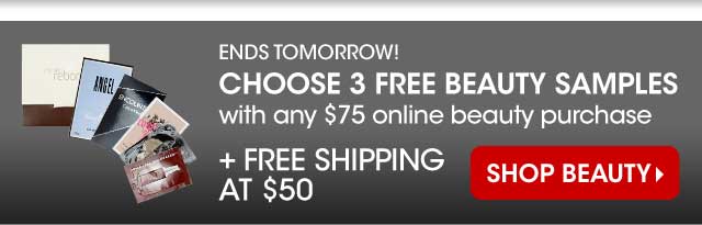 choose 3 free beauty samples