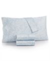 Charter Club Sleep Luxe Printed 800 Thread Count Cotton 4-Pc. Sheet Set, Queen, Created for Macy's