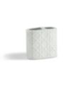 Cassadecor Wicker Embossed Porcelain Toothbrush Holder