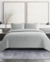 Vera Wang Diamond Velvet Reversible 3 Piece Quilt Set, Queen