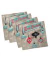 Ambesonne Christmas Set of 4 Napkins, 12  x 12