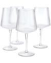Hotel Collection Clear Fluted Wine Glasses, Set of 4, Created for Macy's