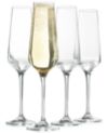 Hotel Collection Set of 4 Flute Glasses, Created for Macy's