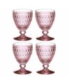 Villeroy & Boch Boston Rose Goblet, Set of 4