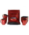 Elama Harland Loft 16 Piece Modern Premium Stoneware set