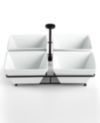 The Cellar Whiteware Serveware 4 Section Condiment Dish, Created for Macy's