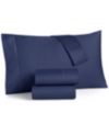 Solid Extra Deep Pocket 550 Thread Count 100% Cotton 4-Pc. Sheet Set, Queen, Created for Macy's