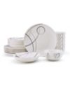 Studio Nova Circles 18 Piece Dinnerware Set, Service for 6