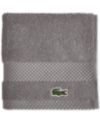 Lacoste Home Heritage Anti-Microbial Supima Cotton Washcloth, 13  x 13