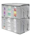 Foldable 3 Sectional Storage Organizer Bag, Set of 2
