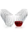 Martha Stewart Essentials 12-Pc. Stemless Wine Glasses Set, Created for Macy's