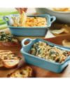 Rachael Ray Ceramics Rectangular Au Gratin Baking Dish, Set of 2