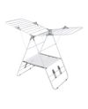 Large Expandable and Collapsible Gullwing Clothes Drying Rack