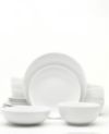 Euro Ceramica White Essential 16 Piece Dinnerware Set