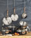 Cuisinart Onyx Black & Rose Gold 12-Pc Stainless Steel Cookware Set, Created for Macy's