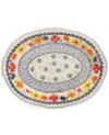 Luxembourg 14  Serving Platter Oval Hand Painted Stoneware