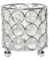 Elegant Designs Elipse Crystal Decorative Flower Vase, Candle Holder, Wedding Centerpiece