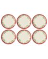 Holiday Accent Plate, Set of 6
