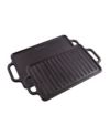 Victoria Rectangular 13  Cast Iron Double Burner, Reversible Griddle Grill
