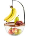 The Cellar Wood & Glass Fruit Bowl with Banana Hook, Created for Macy's