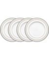 Noritake Montvale Platinum Set of 4 Bread Butter and Appetizer Plates, Service For 4