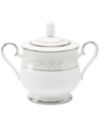 Noritake  Montvale Platinum  Covered Sugar Bowl