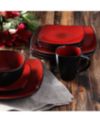 Signature Living Barcelona Red 16-Piece. Set, Service for 4