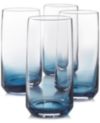 Hotel Collection Blue Ombre Set of 4 Highball Glasses, Created for Macy's