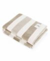 Nautica Awning Stripe Ultra Soft Plush Reversible Throw, 60  X 50