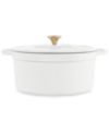 CLOSEOUT! Martha Stewart Collection Enameled Cast Iron Round 8-Qt. Dutch Oven