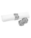 Classic Touch Set of 6 Silver Woven Napkin Rings