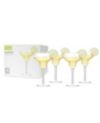 True Brands Margarita Glasses, Set of 4, 10 Oz