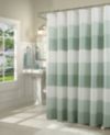 Spa 251 Ombre Waffle Striped Shower Curtain