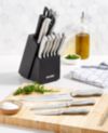 Art & Cook 15-Pc. Stainless Steel Knife Block Set