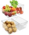 Sorbus Refrigerator and Freezer Organizer Bin Set, 4 Pieces