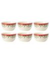 Holiday Dessert Bowl, Set of 6