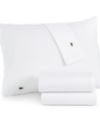 Lacoste Home Solid Cotton Percale Sheet Set, Twin