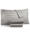 Charter Club Damask 1.5  Stripe 550 Thread Count 100% Cotton 4-Pc. Sheet Set, King, Created for Macy's