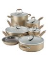 Anolon Advanced Home Hard-Anodized Nonstick Cookware Set, 11 Piece
