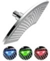 DreamSpa AquaFan 12-inch Rainfall LED Shower Head with Color-Changing LED/LCD Temperature Display