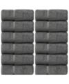 BC Bare Cotton Luxury Hotel Spa Towel Turkish Cotton Wash Cloths, Set of 12