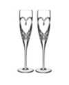 Waterford Love True Love Flute, Set of 2
