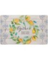 Global Rug Designs Cheerful Ways Lemon Wreath Gather 1'8  x 3' Area Rug