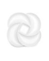 Q Squared Melamine 18  Clover Serving Platter